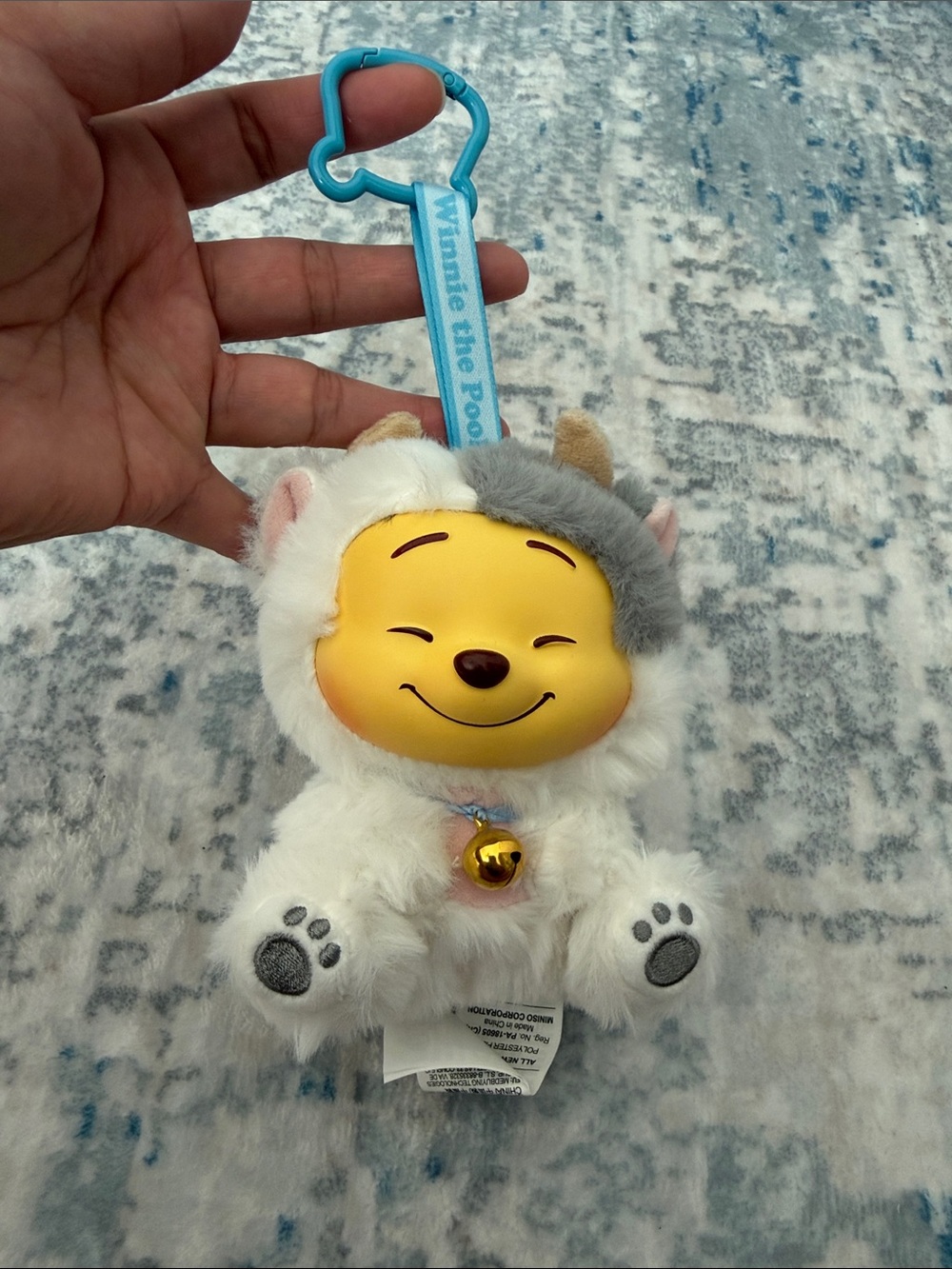 Winnie The Pooh Miniso Plush Bag Key Charm Cow